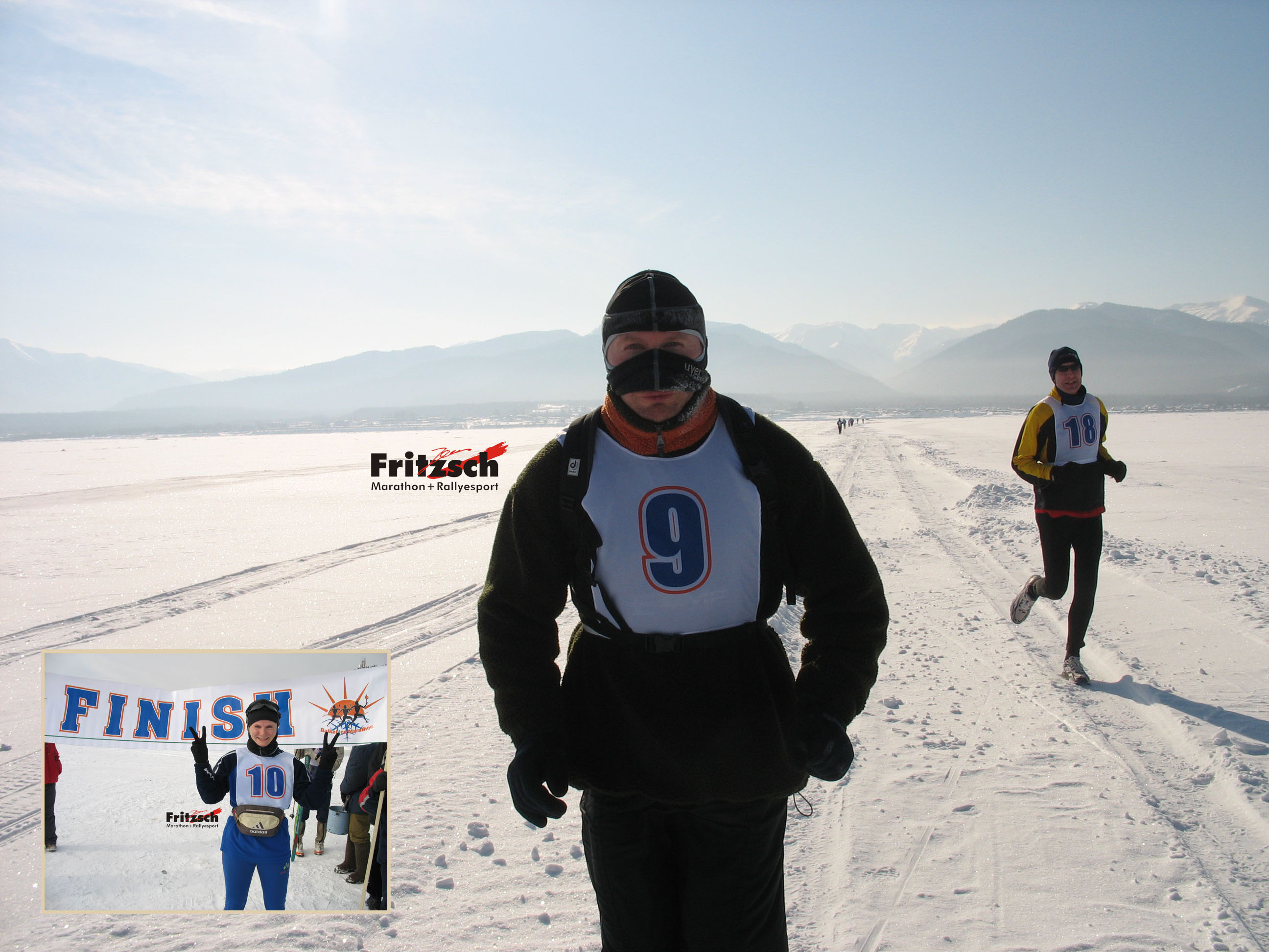 Ice marathon across the Lake Baikal